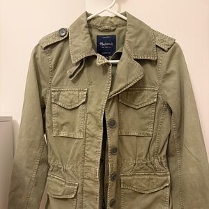 Madewell Cargo Green Utility Jacket